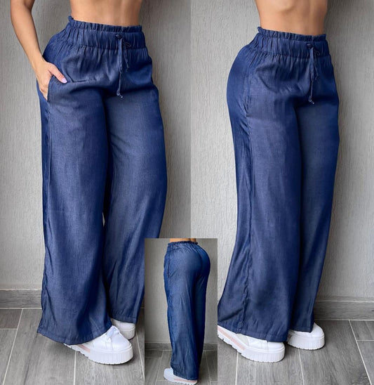 Pantalon Ancho Con Pretina Graduable + Envio Gratis