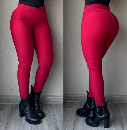 Leggings Pantalón con Fajón Moldeador + Bota Tubo + Envío Gratis