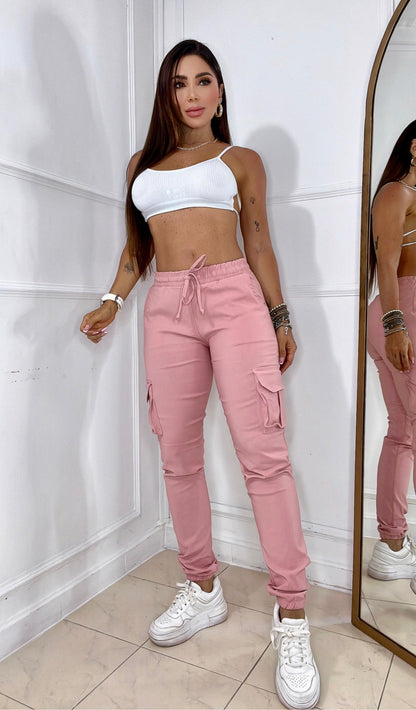 Jogger Cargo con Pretina y Bota Enresortada + Envío Gratis