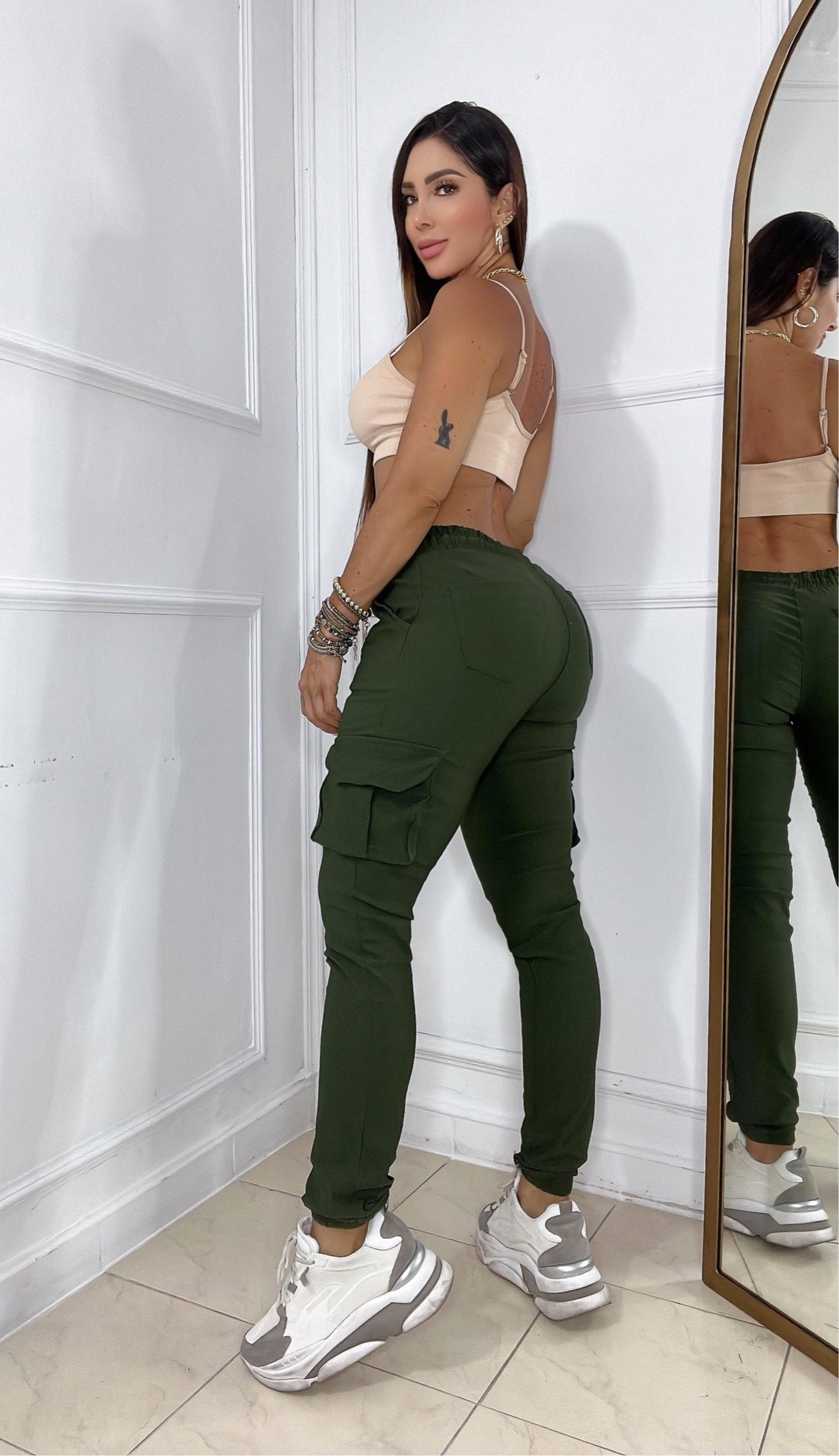 Jogger Cargo con Pretina y Bota Enresortada + Envío Gratis