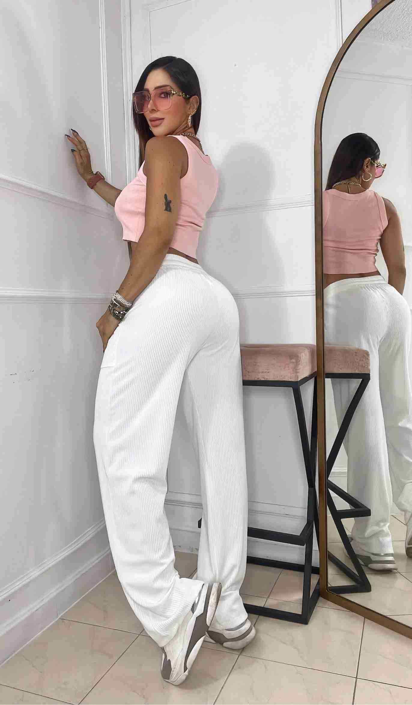 Pantalón con Pretina y Bolsillo Lateral + Envio Gratis