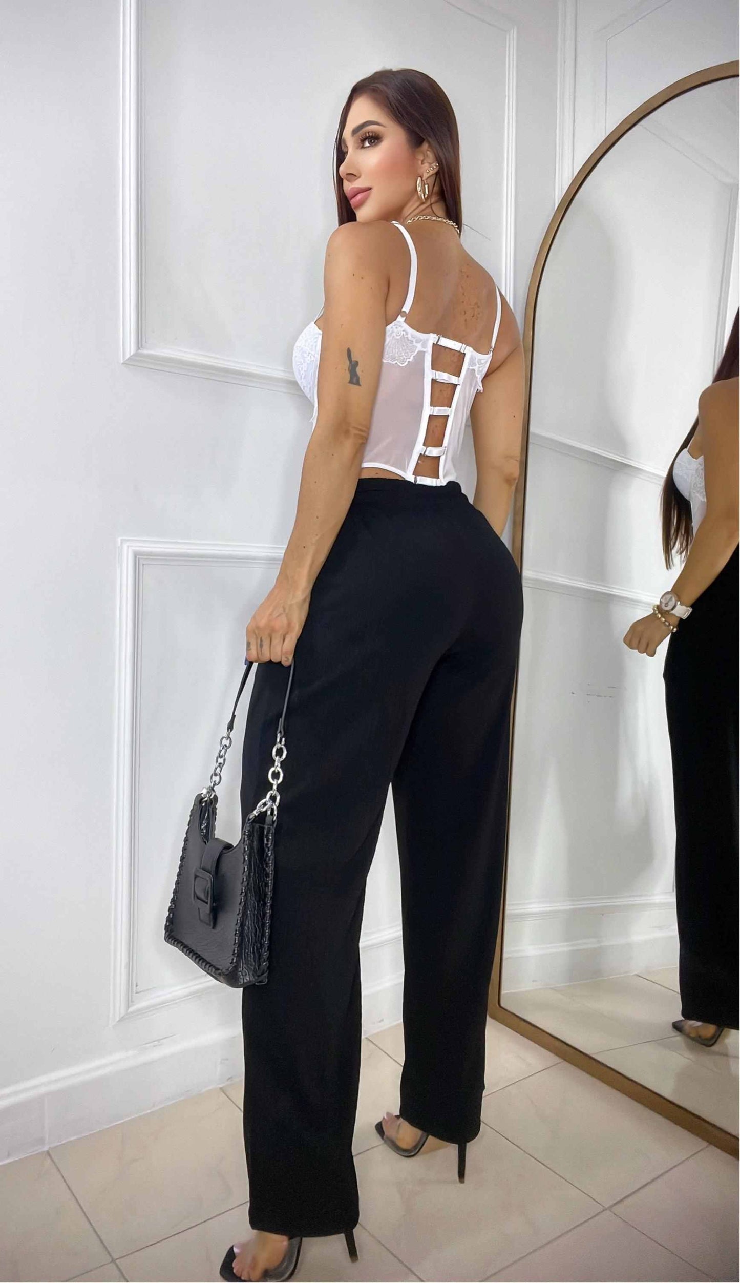 Pantalón Ancho Con Pretina Enresortada Graduable + Envio Gratis